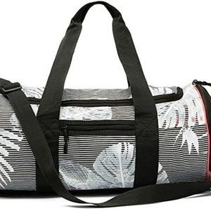 NWT Victoria's Secret Pink Duffle Bag Workout Sports Tote Tropical Palm Leaves